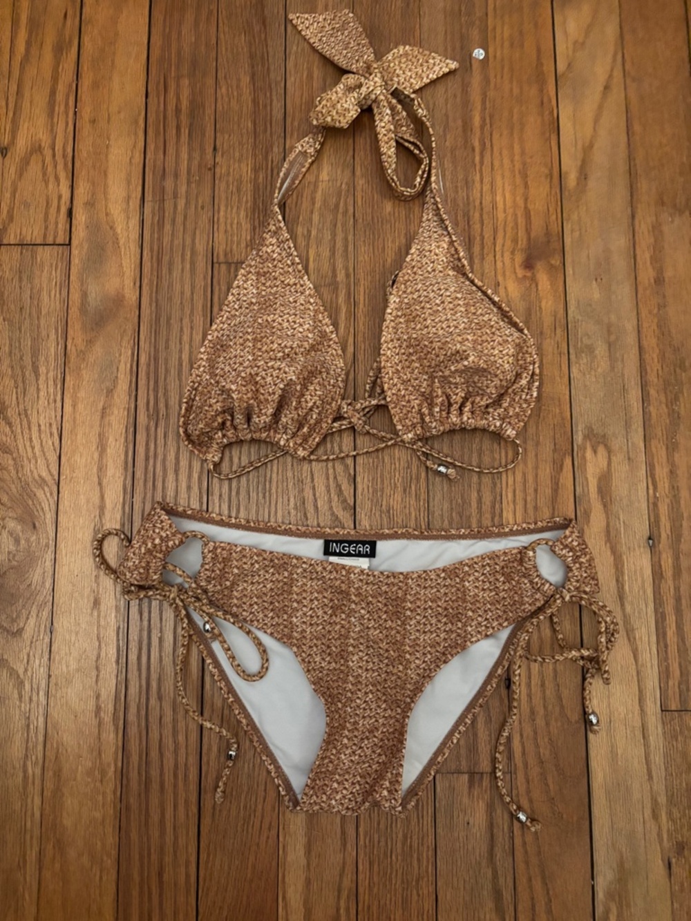Ingear Swimsuit Bikini Bottoms Size S and Top Size M